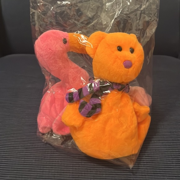 Harry Potter TY beanie baby Neon collectible ghost Bear pink flamingo - Picture 12 of 13